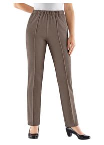 Jerseyhose Classic Basics, Damen, Gr. 46, Normalgr&ouml;&szlig;en, grau (taupe), 100% Polyester, unifarben, lang, Hosen Jerseyhose