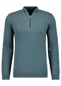 Rundhalspullover Ragman, Herren, Gr. 52, gr&uuml;n (dunkelgr&uuml;n, 357), Strick, 95% Baumwolle 5% Kaschmir, ohne Ausschnitt, Pullover Rundhalspullover
