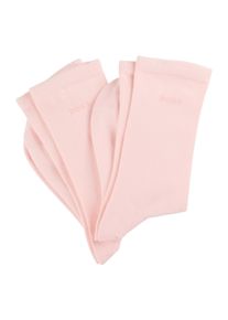 Businesssocken BOSS "2P RS Uni Logo CC W", Damen, Gr. 35-38, rosa (light, pastel pink 680), Baumwolle, unifarben, normal, Socken Businesssocken, mit BOSS Schriftzug