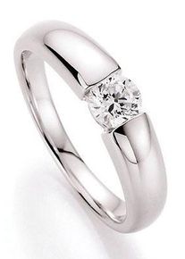 Fingerring Firetti "Schmuck Geschenk Silber 925 Damenring Verlobungsring Solit&auml;r" Gr. 18,5, silber (silberfarben), Fingerringe, Damen, 18,5, Silber 925 (Sterlingsilber), 4,6mm, Fingerring, mit Zirkonia (synth.)