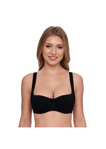 Dirndl-BH SuSa "Wiesn Zauber", Damen, Gr. 70, Cup E, schwarz, Spitze, Obermaterial: 52% Baumwolle, 40% Polyamid, 8% Elasthan, unifarben, bequem, BHs Dirndl-BH, Soft-Cups, Spitze, mit B&uuml;gel, St&auml;bchen in der Seitennaht