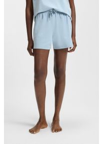 Pyjamahose BOSS "CI_Shorts CW", Damen, Gr. XL, N-Gr, light, pastel blau 459, Jersey, Obermaterial: 95% Baumwolle, 5% Elasthan, Basic, Basic lang, Hosen Pyjamahose, mit BOSS Logoschriftzug