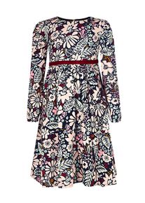 Sommerkleid happy girls "dress", M&auml;dchen, Gr. 140, EURO-Gr&ouml;&szlig;en, blau (navy), Stoff, 100% Viskose, normal, Kleider Sommerkleid