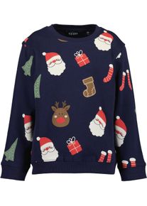 Sweater Blue Seven "Blue Seven Sweatshirt", Jungen, Gr. 104, blau (5900, nachtblau), 100% Baumwolle, normal normal, Rundhals, gerader Abschluss, Sweatshirts Sweater