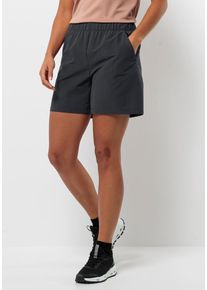 Fahrradhose Jack Wolfskin "BIKE COMMUTE SHORTS W", Damen, Gr. XL (46), Normalgr&ouml;&szlig;en, grau (phantom), OBERSTOFF: 89% POLYESTER, 11% ELASTHAN. Futter: 100% POLYESTER, Hosen Fahrradhose