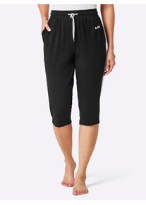 Caprihose feel good, Damen, Gr. 44/46, Normalgr&ouml;&szlig;en, schwarz, grau-meliert 88%Baumwolle, 12%Polyester% 2 Teile mit untersch. Material, 100% Baumwolle, unifarben, Hosen Caprihose