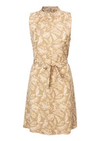 Sommerkleid Ragwear "ANGYC PRINT ORG", Damen, Gr. XXL (44), N-Gr, beige (sand), Web, Obermaterial: 100% Lyocell, gemustert, hoch geschlossener Ausschnitt, Kleider Sommerkleid, Neckholder mit Knopfverschluss und Keyhole hinten