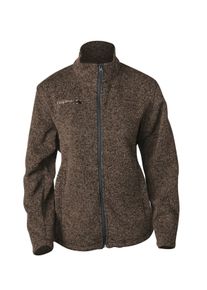 Strickfleecejacke DEPROC Active "ELKFORD WOMEN", Damen, Gr. 36 (S), braun (cappuccino), 100% Polyester, mit Gummizug, Jacken Strickfleecejacke, auch in Gro&szlig;en Gr&ouml;&szlig;en erh&auml;ltlich