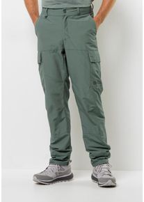 Trekkinghose Jack Wolfskin "BARRIER PANT M", Herren, Gr. 48, Normalgr&ouml;&szlig;en, gr&uuml;n (hedge, gr&uuml;n), OBERSTOFF: 46% POLYAMID, 27% LYOCELL, 27% VISKOSE. Futter: 100% POLYESTER, Hosen Trekkinghose