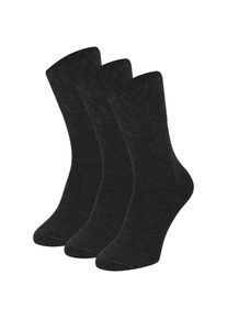 Diabetikersocken Apollo "3er Pack", Damen, Gr. 47 (50), antracites melange, Elasthan, Polyamid, Viskose, meliert, unifarben, Socken Diabetikersocken, mit temperaturregulierender Funktion, Topseller