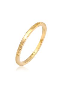 Silberring Elli "Ring Stabelring Bandring Schmal Trend 925 Silber" Gr. 56, gold, Fingerringe, Damen, 56, Silber 925 (Sterlingsilber), Silberring