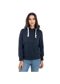 Kapuzensweatshirt DEPROC Active "HildaCMYK II WOMEN", Damen, Gr. 36 (S), navy, 50% Baumwolle, 50% Polyester, bequem, angesetztes B&uuml;ndchen, Sweatshirts Kapuzensweatshirt, weiche Fleecejacke mit K&auml;ngurutasche