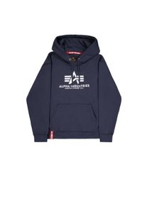 Hoodie Alpha Industries "Basic Hoodie BL", Herren, Gr. S, blau (navy), Obermaterial: 80% Baumwolle, 20% Polyester, regular fit, Sweatshirts Hoodie