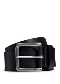 Lederg&uuml;rtel BOSS "Joris Sz40", Herren, Gr. 100, schwarz, Leder, unifarben, G&uuml;rtel Lederg&uuml;rtel, mit Logo auf der Dornschlie&szlig;e