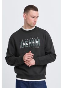 Sweatshirt Blend "BHIB sweatshirt", Herren, Gr. M, schwarz, Sweatware, Obermaterial: 55% Polyester, 45% Baumwolle, bedruckt, regular fit normal, Rundhals, Rippb&uuml;ndchen, Sweatshirts Sweatshirt