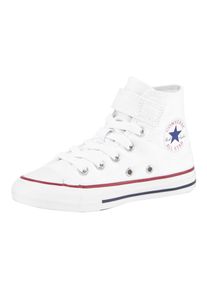 Sneaker Converse "CHUCK TAYLOR ALL STAR 1V EASY-ON Hi", M&auml;dchen, Gr. 32, wei&szlig;, Textil, Schuhe Sneaker, mit Klettverschluss f&uuml;r Kinder
