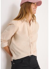 Langarmbluse Cecil, Damen, Gr. XL (44), oat milk beige, Cord, Obermaterial: 100% Baumwolle, unifarben, regular fit h&uuml;ftbedeckend, Rundhals, Manschette, Blusen Langarmbluse, mit Hemdkragen