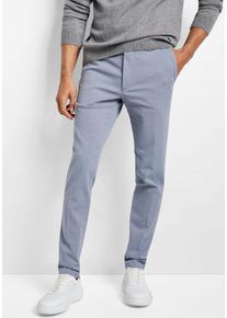 Chinohose Cinque "CIBRODY", Herren, Gr. 94, L-Gr, blau (hellblau), Web, Obermaterial: 97% Baumwolle, 3% Elasthan, slim fit lang, Hosen Chinohose, modisches Strukturmuster