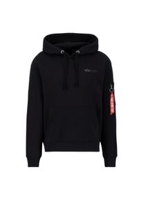 Hoodie Alpha Industries "Air Force Hoodie", Herren, Gr. S, schwarz, Obermaterial: 80% Baumwolle, 20% Polyester, regular fit, Sweatshirts Hoodie