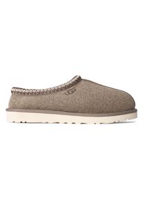 UGG Australia Hausschuh UGG "Tasman Shaggy Suede", Damen, Gr. 8 (41), grau, Veloursleder, ethno, Schuhe Hausschuh, Flats, Mules, Pantoffel zum Schlupfen