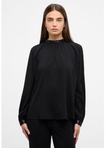 Schlupfbluse Eterna "LOOSE FIT", Damen, Gr. 38, schwarz, 100% Viskose, Blusen Schlupfbluse