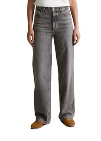 Marc O'Polo Weite Jeans MARC O'POLO DENIM "Tomma", Damen, Gr. 26, L&auml;nge 34, grau (medium grau), Denim/Jeans, Obermaterial: 100% Baumwolle, Jeans Weite Jeans, aus Bio-Baumwolle ohne Stretch, High Waist