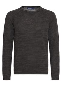 Strickfleece-Pullover Blend "Strickpullover BHDan", Herren, Gr. M, schwarz, Obermaterial: 50% Baumwolle CO. 50% Polyacryl PAN., meliert, Pullover Strickfleece-Pullover