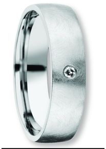 Diamantring ONE ELEMENT "0.015 ct Diamant Brillant Freundschaft Partner Ring aus 925 Silber" Gr. 54, silber, Fingerringe, Damen, 54,mit Brillant, Silber 925 (Sterlingsilber), Diamantring