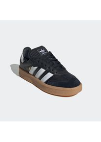 Sneaker adidas originals "SAMBA XLG", Herren, Gr. 38,5, schwarz-wei&szlig; (core schwarz, ftwr wei&szlig;, gum 3), Leder, Textil, Schuhe Sneaker, mit erh&ouml;hter Sohle und gepolsterter Zunge