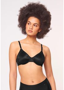 B&uuml;gel-BH Triumph "Micro Fun W", Damen, Gr. 85, Cup B, schwarz, Microtouch, Obermaterial: 82% Polyamid, 18% Elasthan (LYCRA), unifarben, BHs B&uuml;gel-BH, nahtlos vorgeformte Cups