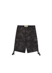 Shorts Alpha Industries "Jet Short Camo", Herren, Gr. 28, Normalgr&ouml;&szlig;en, schwarz (schwarz camo), Obermaterial: 100% Baumwolle; Futter: 100% Baumwolle, Hosen Shorts