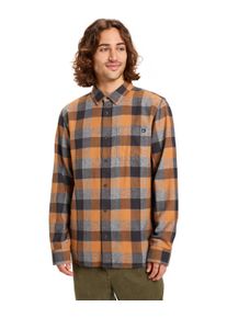 Langarmhemd Quiksilver "Motherfly Plaid", Herren, Gr. L, US-Gr&ouml;&szlig;en, almond motherfly check, Obermaterial: 100% Walkfrottier;, Hemden Langarmhemd