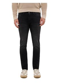 Slim-fit-Jeans Mustang "Herren Style Oregon Slim", Herren, Gr. 34, L&auml;nge 34, schwarz (803 schwarz), Denim/Jeans, 99% Baumwolle, 1% Elasthan, unifarben, slim fit, Jeans Slim-fit-Jeans