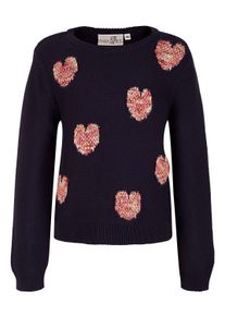 Sommerkleid happy girls "sweater", M&auml;dchen, Gr. 140, EURO-Gr&ouml;&szlig;en, blau (navy), Stoff, 100% Baumwolle, normal, Kleider Sommerkleid