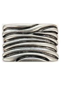 G&uuml;rtelschnalle RETTUNGSRING G&Uuml;RTEL "D&uuml;nensteg Silber", Damen, silber (silberfarben), Obermaterial: 100% Metall, gemustert, G&uuml;rtel G&uuml;rtelschnalle