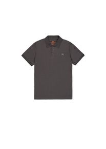 Poloshirt Alpha Industries "X-Fit Polo", Herren, Gr. XS, grau (vintage grau), Obermaterial: 95% Baumwolle, 5% Elastan, Shirts Poloshirt