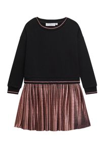 Sweatkleid DANAMADE "DANAMADE Dresses DRONYA", M&auml;dchen, Gr. 152, EURO, schwarz, Oberteil: 95% Baumwolle, 5% Elasthan. Rock: 100% Polyester, Kleider Sweatkleid