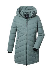 G.I.G.A. by Killtec Steppmantel "GW 17 WMN QLTD PRK", Damen, Gr. 46, blau (aquablau), Oberstoff: 100% Polyester, Futter: 100% Polyester (recycelt), Wattierung: 100% Polyester, G.I.G.A. DX BY KILLTEC, M&auml;ntel Steppmantel, Schmaler, wasserabweisender Damenparka mit 8.000 mm Wassers&auml;ule