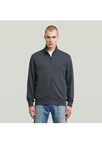 G-Star Raw Sweatjacke G-STAR "Nifous Zip Thru", Herren, Gr. M, india ink, Sweatware, Obermaterial: 58% Baumwolle, 42% Polyester, regular fit, Rippb&uuml;ndchen, Sweatjacken Sweatjacke