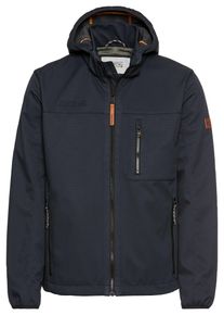 Softshelljacke Camel Active, Damen, Gr. 60, schwarz navy, Softshell, Obermaterial: 100% Polyester, unifarben, regular fit normal, Rundhals, elastischer Bund, Jacken Softshelljacke, mit Kapuze