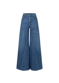 Weite Jeans MAC "WIDE extreme", Damen, Gr. 46, L&auml;nge 34, blau authentic used, Denim/Jeans, Obermaterial: 82% Baumwolle, 17% Lyocell, 1% Elasthan, unifarben, sehr weit kn&ouml;chellang, Jeans Weite Jeans, im Five-Pocket Style