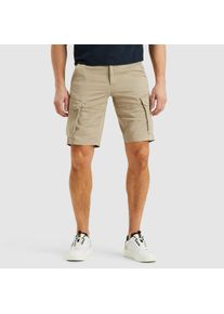 PME-Legend Cargoshorts PME LEGEND "EXPEDIZER CARGO SHORTS LT WEIGHT COLORED SWEAT", Herren, Gr. 42, N-Gr, wei&szlig; (wei&szlig; pepper), Web, Obermaterial: 81% Baumwolle, 17% Polyester, 2% Elasthan, regular fit kniefrei, Hosen Cargoshorts, Sommerhose