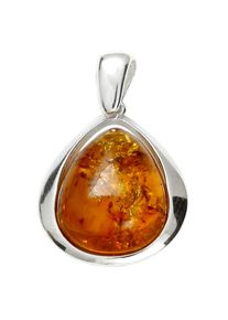 Kettenanh&auml;nger OSTSEE-SCHMUCK "OSTSEE-SCHMUCK Anh&auml;nger Angelina Anh&auml;nger Angelina", wei&szlig; (wei&szlig;, neutral), Schmuckanh&auml;nger, Damen, 28 x 17mm, Silber 925 (Sterlingsilber), 2,6 g, Kettenanh&auml;nger