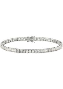 Tennisarmband "Schmuck Geschenk Silber 925 Tennisarmband" Gr. 19, silber (silberfarben, kristallwei&szlig;, kristallwei&szlig;), ANISTON JEWELRY & WATCHES, Armb&auml;nder, Damen, 19, Silber 925 (Sterlingsilber), Tennisarmband, mit Zirkonia (synth.)