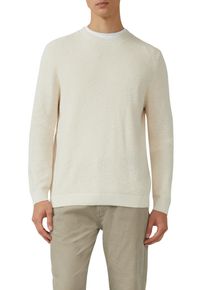 Strickpullover s.Oliver, Herren, Gr. XL, ecru, Strick, Obermaterial: 100% Baumwolle, unifarben, normal h&uuml;ftbedeckend, Rundhals, B&uuml;ndchen, Pullover Strickpullover, langarm, Grob-Strick