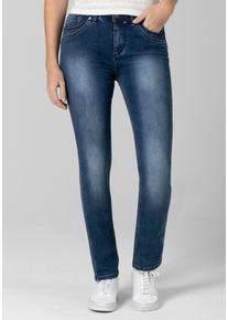 Slim-fit-Jeans Timezone "Slim TahilaTZ Womenshape", Damen, Gr. 32, L&auml;nge 30, blau, 91% Baumwolle 7% Polyester 2% Elastan, normal, Jeans Slim-fit-Jeans