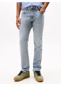 Gerade Jeans Tommy Jeans "Scanton Slim", Herren, Gr. 31, L&auml;nge 30, grau (denim grau), Denim/Jeans, Obermaterial: 92% Baumwolle, 6% Polyester, 2% Elasthan, slim fit lang, Jeans Gerade Jeans, Mit Markenlabel aus Leder hinten