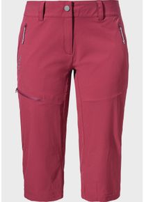 Sch&ouml;ffel 3/4-Hose SCH&Ouml;FFEL "Pants Caracas2", Damen, Gr. 46, Normalgr&ouml;&szlig;en, rot (3750, rot), Oberstoff: 89% Nylon, 11% Elasthan, Hosen 3/4-Hose