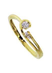 Fingerring OSTSEE-SCHMUCK "OSTSEE-SCHMUCK Ring Liva Ring Liva" Gr. 64, gold (wei&szlig;, neutral), Fingerringe, Damen, 64 (20,4), Gelbgold 333, Fingerring