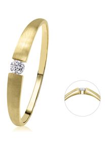 Diamantring ONE ELEMENT "0,03 ct Diamant Brillant Ring aus 585 Gelbgold" Gr. 60, gold, Fingerringe, Damen, 60,mit Brillant, Gelbgold 585, Diamantring